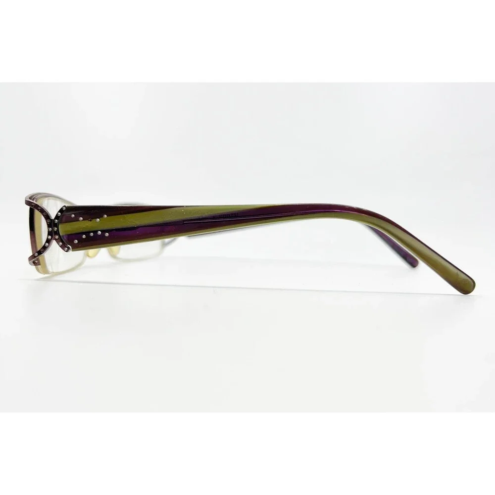 Vendela Eyeglasses Frames Womens Purple V1003-3 Rectangle Rhinestones 53-16-135